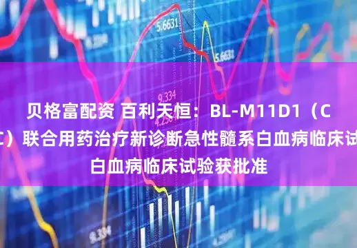 贝格富配资 百利天恒：BL-M11D1（CD33-ADC）联合用药治疗新诊断急性髓系白血病临床试验获批准