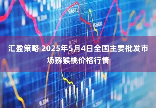 汇盈策略 2025年5月4日全国主要批发市场猕猴桃价格行情
