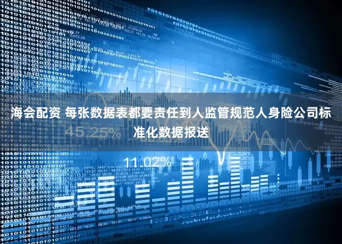 海会配资 每张数据表都要责任到人监管规范人身险公司标准化数据报送